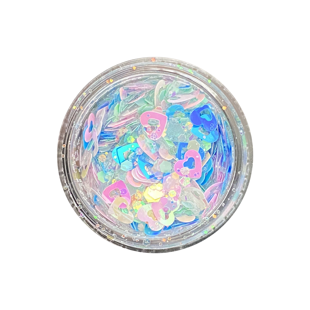 Blue Heart Confetti