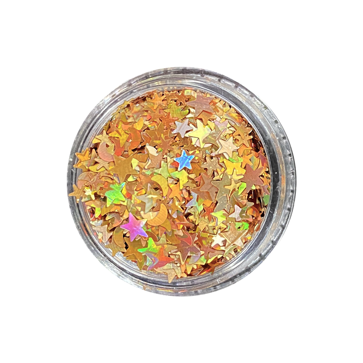 Gold Holo Moon & Stars