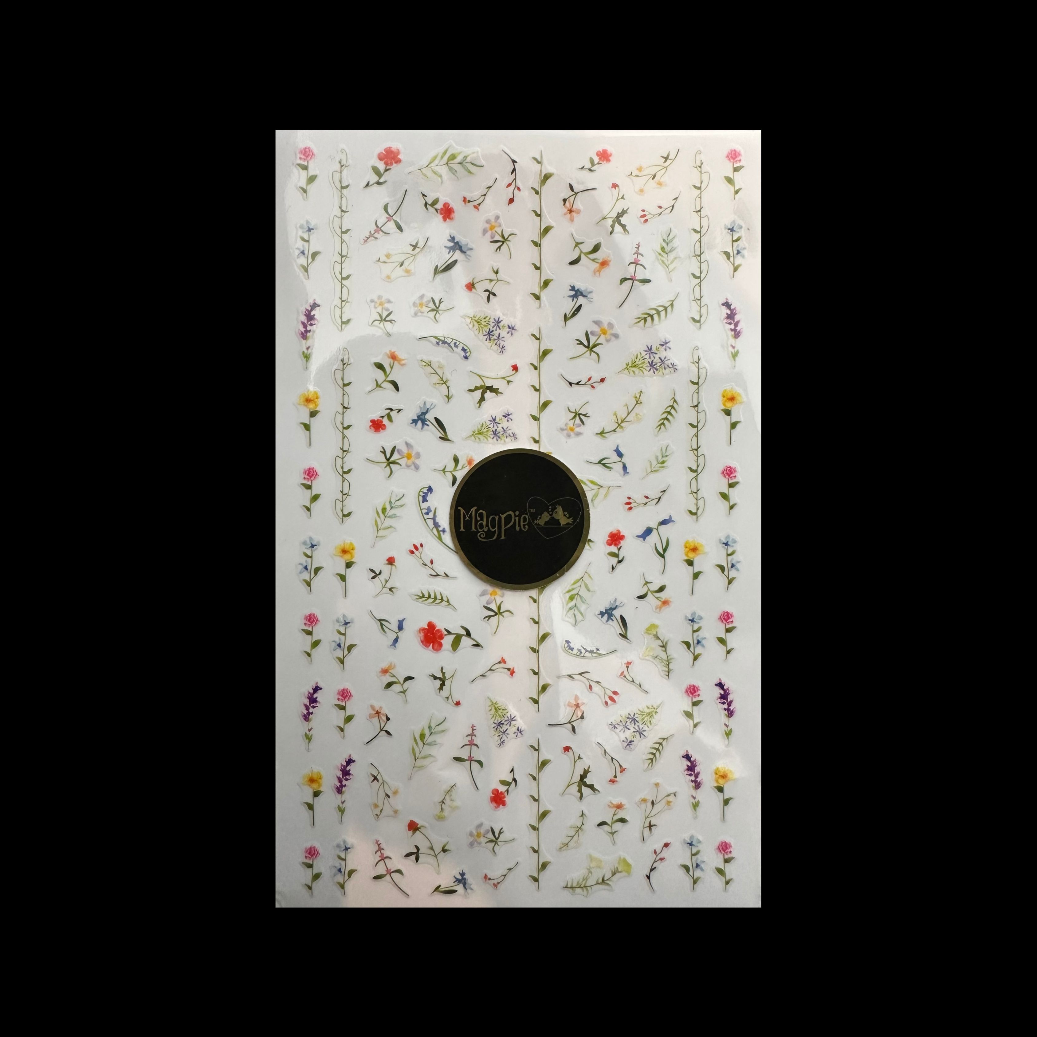 Spring Floral Nail Art Stickers